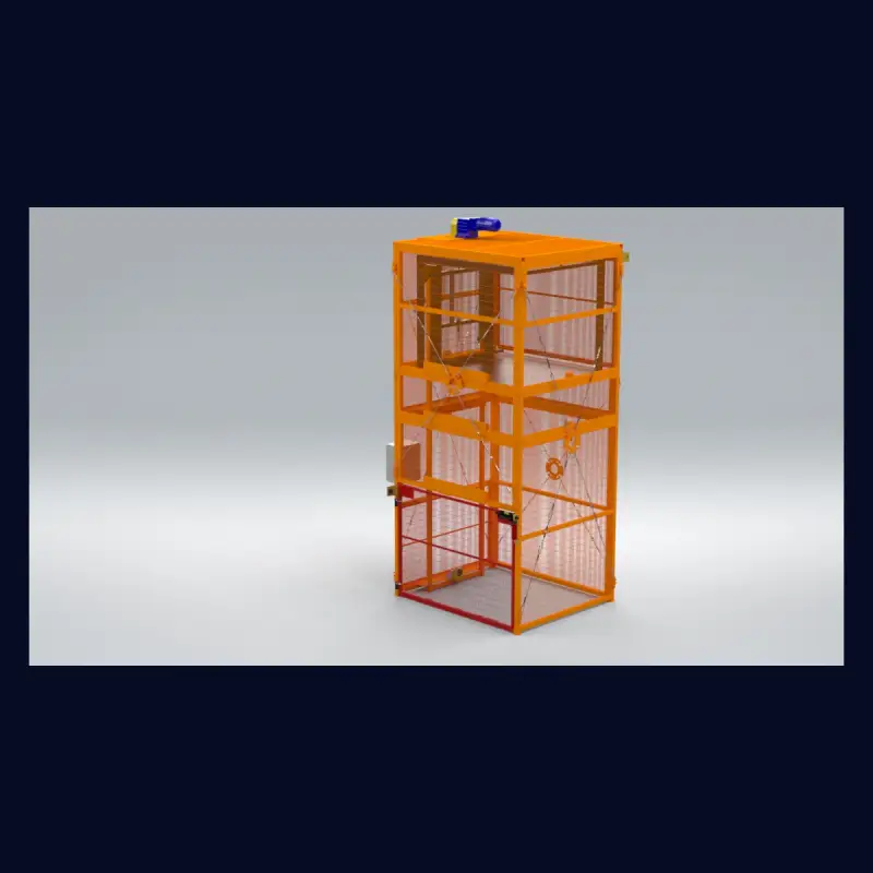 Nákladní výtah electric with mesh cage