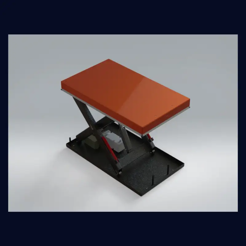 Nůžkový zvedací stůl — 3D model